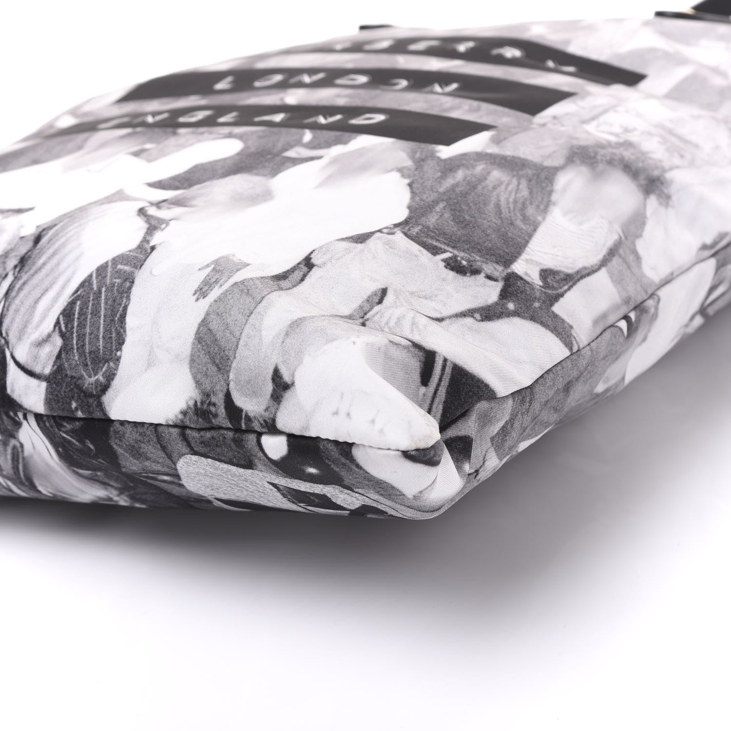 Burberry Nylon London Montage Print Flat Tote Bag Black 6 of 9