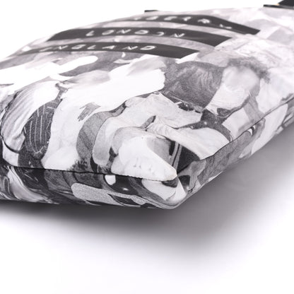 Burberry Nylon London Montage Print Flat Tote Bag Black 6 of 9