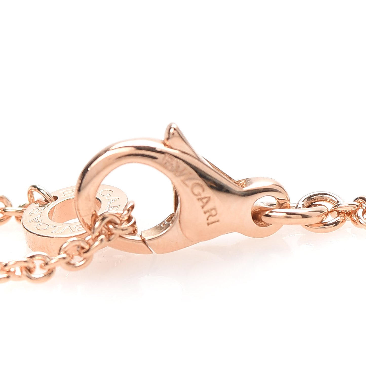 18K Rose Gold Diamond B.Zero1 Pendant Necklace