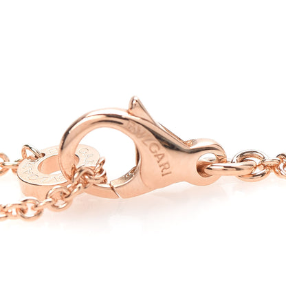 Bulgari 18K Rose Gold Diamond B.Zero1 Pendant Necklace 6 of 6