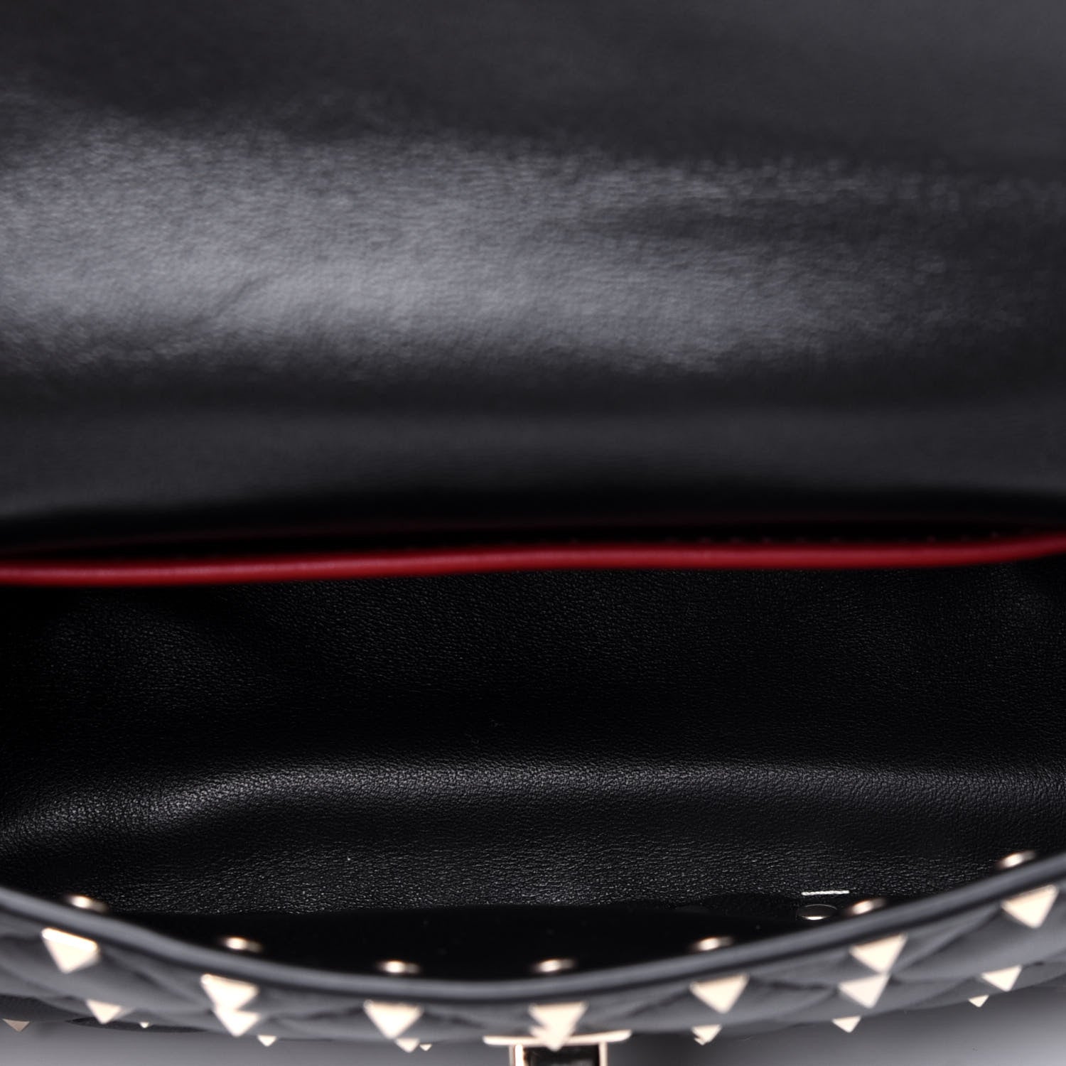 Valentino Garavani Lambskin Small Rockstud Spike Shoulder Bag Black 5 of 10