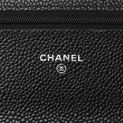 Chanel Caviar Quilted Wallet On Chain WOC Black 6 of 10