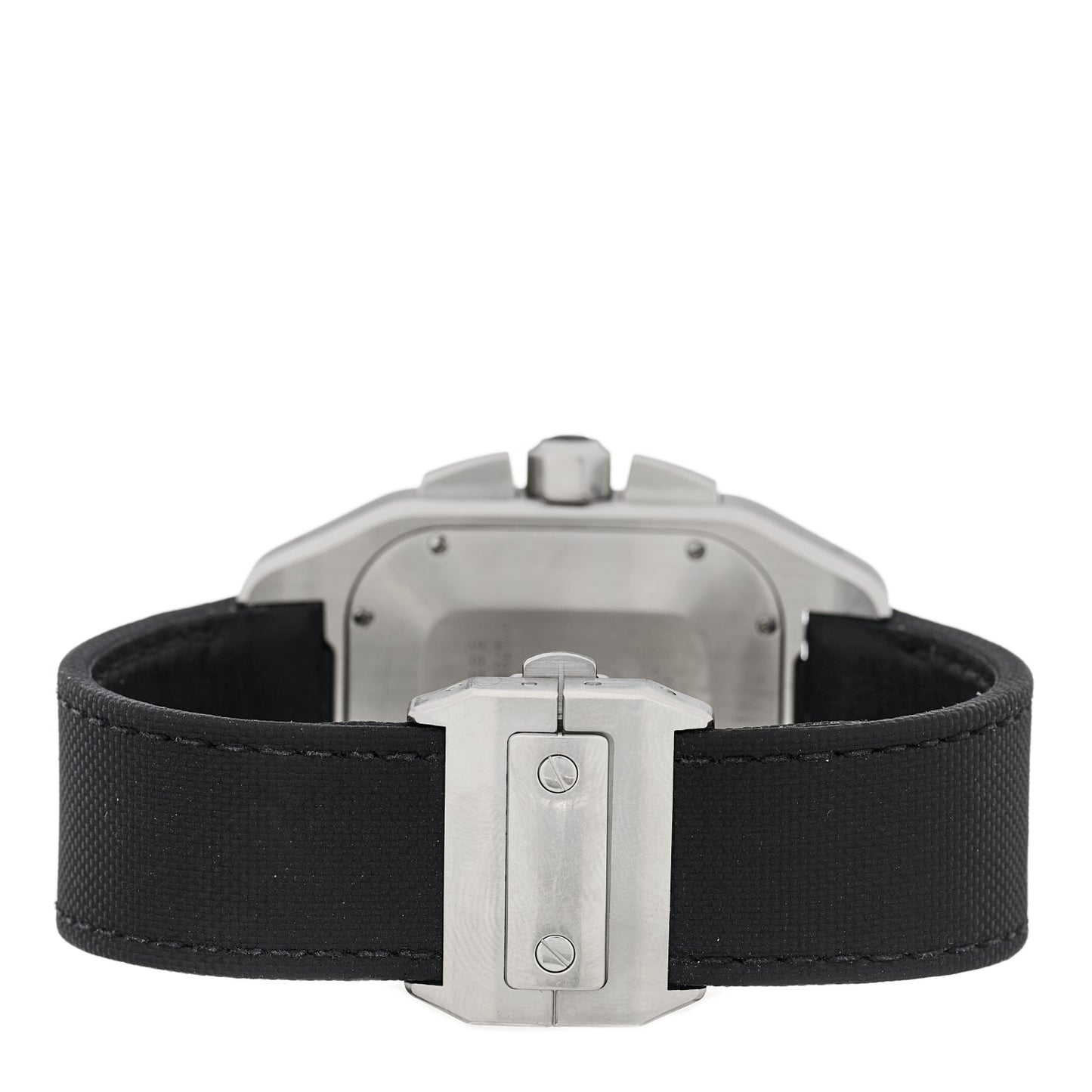 Stainless Steel Calfskin 41mm Santos 100 Chronograph Automatic Watch