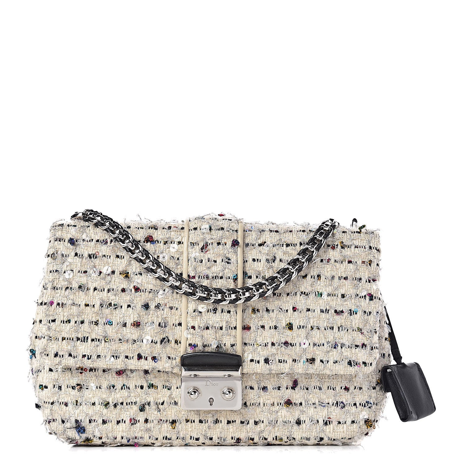 Christian Dior Tweed Medium Miss Dior Flap White Multicolor 1 of 13