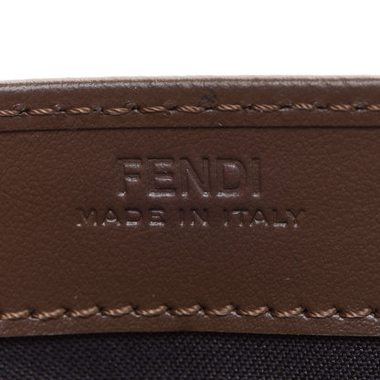 Fendi Vitello Soft F is Fendi Bi-Color FF 1974 Embossed Continental Envelope Wallet Maya Black 6 of 10