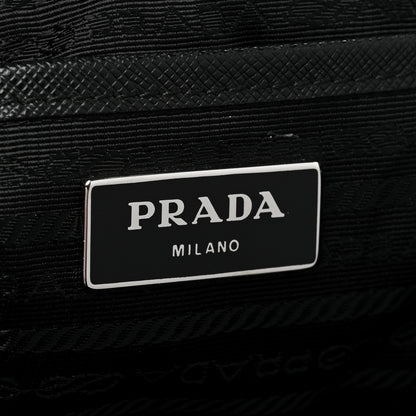 Prada Nylon New Vela Studded Backpack Black Green 6 of 8