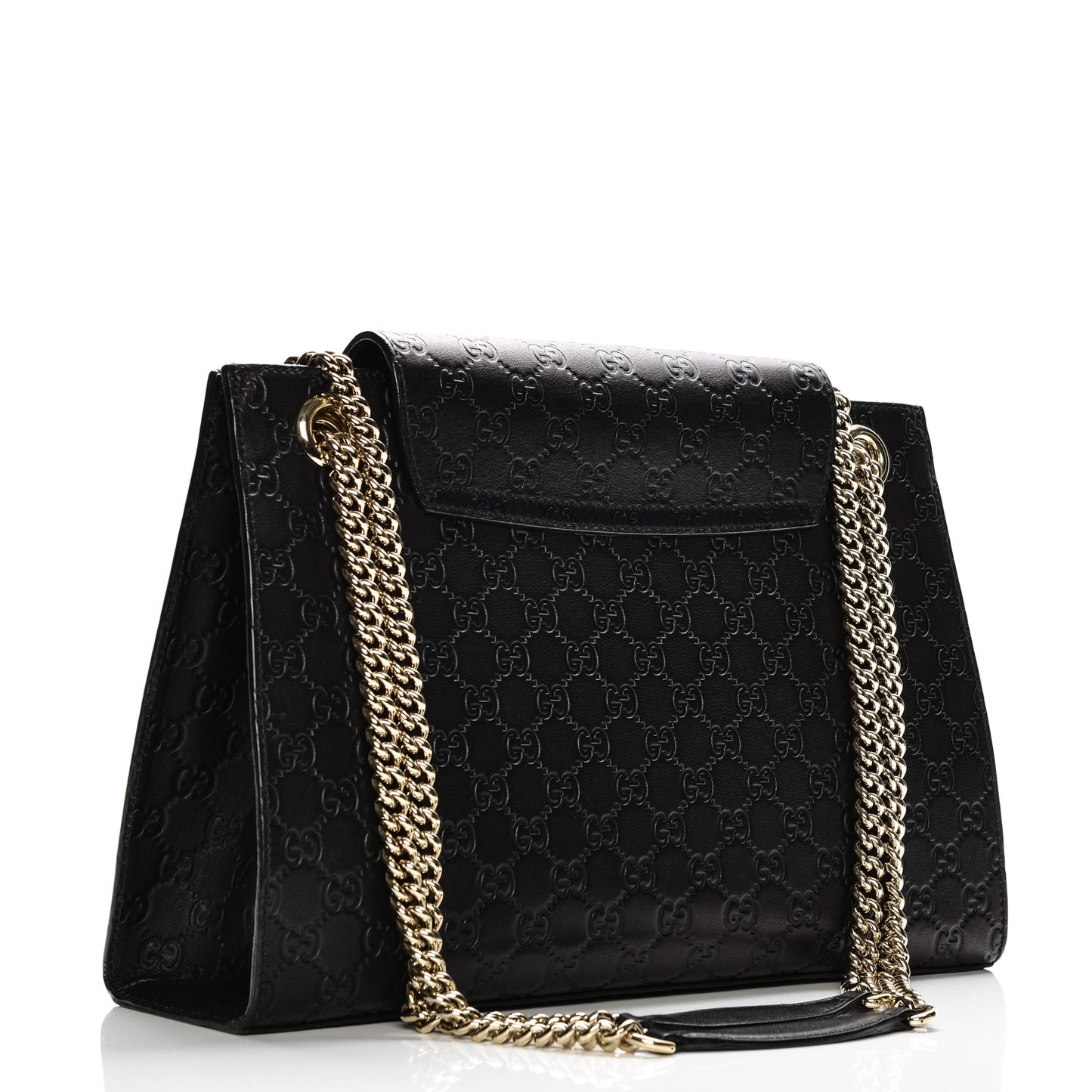Guccissima Large Emily Chain Shoulder Bag Black