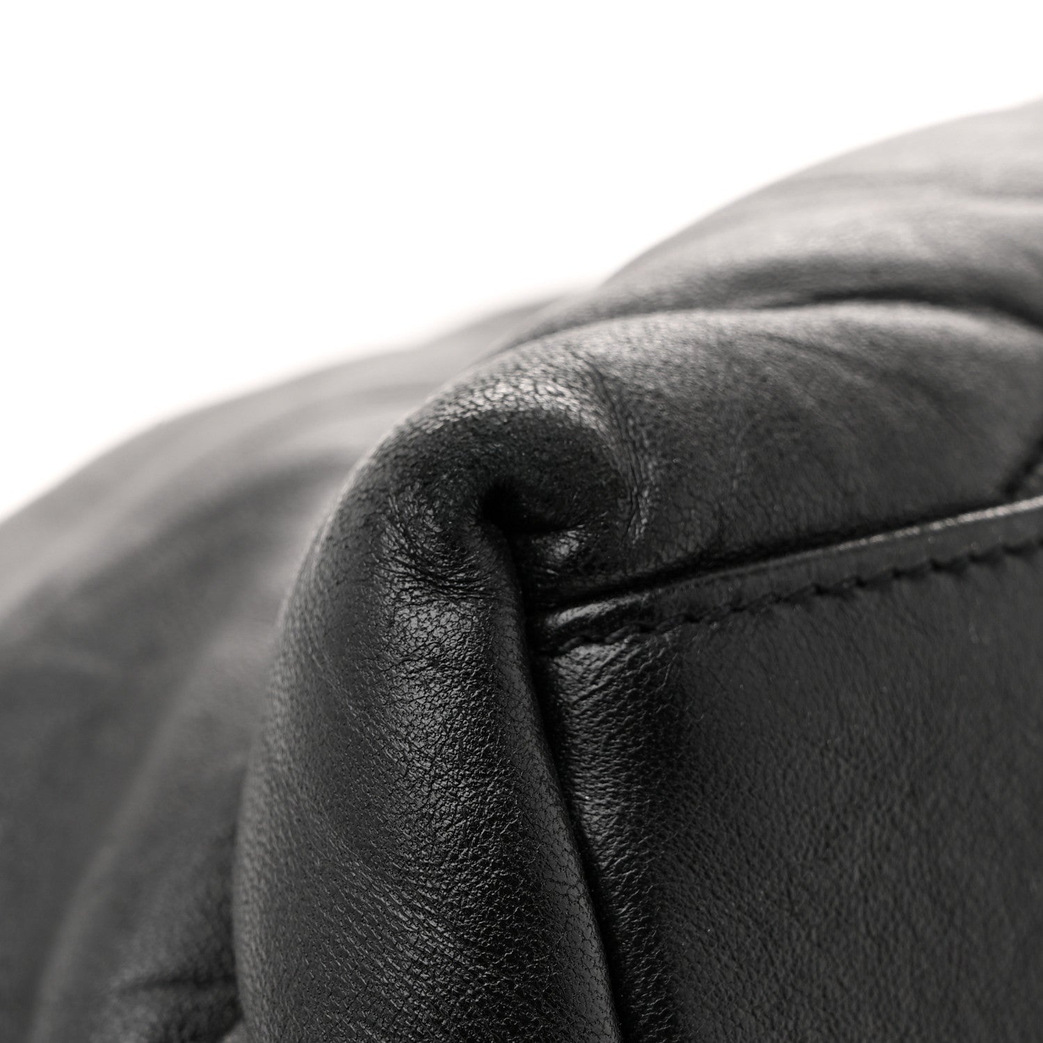 Saint Laurent Lambskin Quilted Monogram Monochrome Medium Loulou Puffer Chain Satchel Black 12 of 12