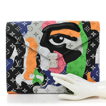 Louis Vuitton Monogram Portrait Mark Folder Laptop Sleeve Multicolor 2 of 9