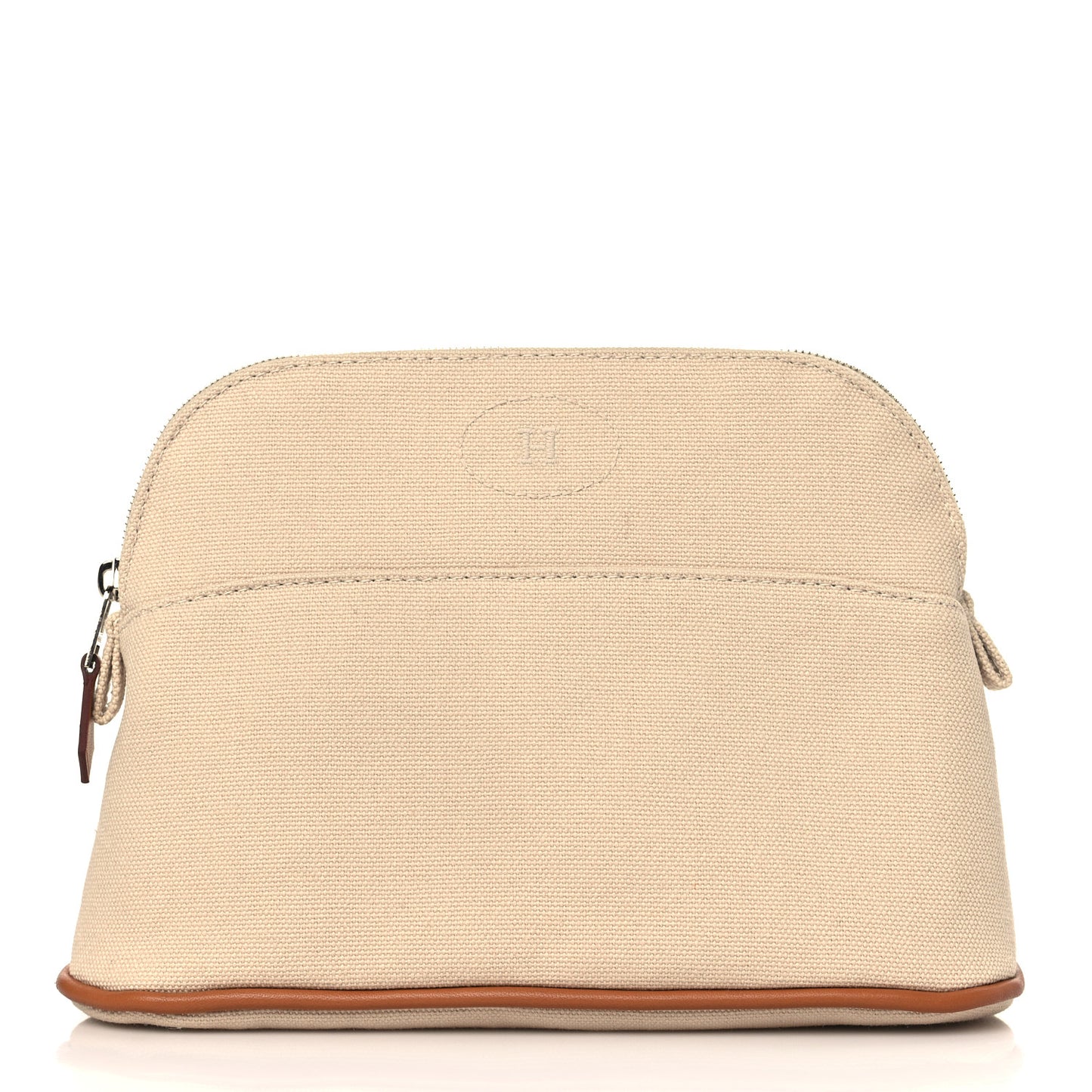 Cotton Canvas Mini Bolide Travel Cosmetic Pouch Natural