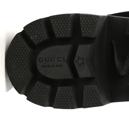 Gucci Calfskin Crystal GG Trip Chelsea Ankle Boots 38.5 Black 6 of 9