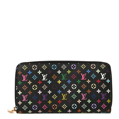 Louis Vuitton Monogram Multicolor Zippy Wallet Black Grenade 1 of 8