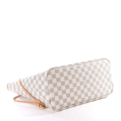 Louis Vuitton Damier Azur Neo Neverfull MM Rose Ballerine 3 of 12