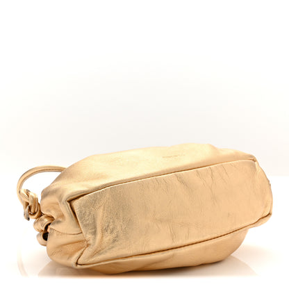 Mansur Gavriel Metallic Lambskin Mini Cloud Clutch Gold 4 of 9