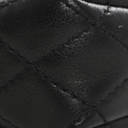 Saint Laurent Lambskin Quilted Gaby Zipped Pouch Black 10 of 11