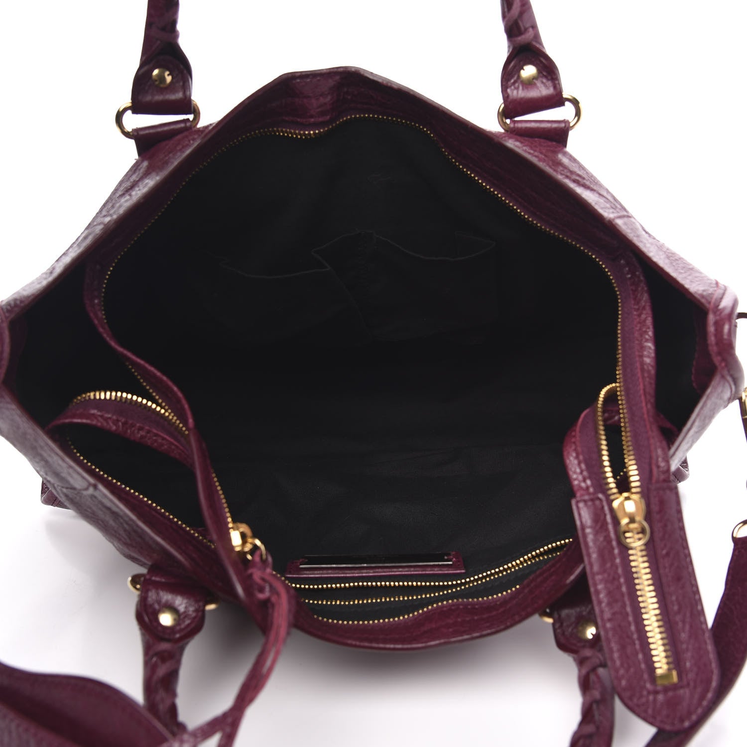 Balenciaga Agneau Classic Gold Hardware City Violet Prune 5 of 11