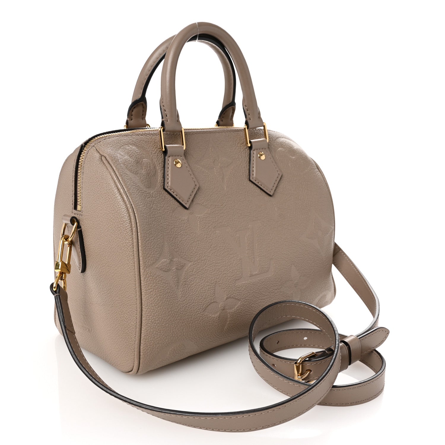 Louis Vuitton Empreinte Monogram Giant Speedy Bandouliere 25 Tourterelle 3 of 9