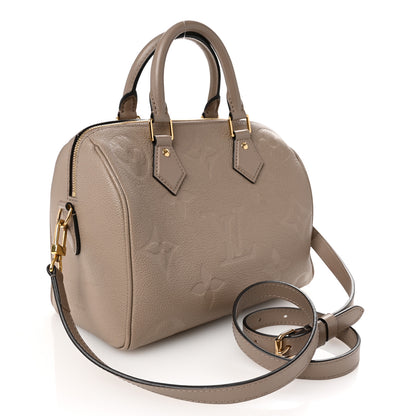Louis Vuitton Empreinte Monogram Giant Speedy Bandouliere 25 Tourterelle 3 of 9