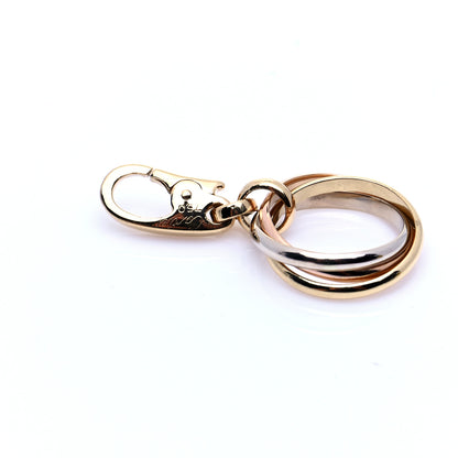 Cartier 18K Pink Yellow White Gold Trinity Charm 3 of 5