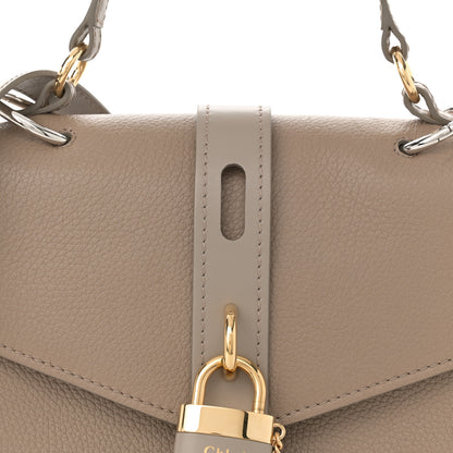 Chloe Grained Calfskin Medium Aby Day Shoulder Bag Motty Grey 9 of 12