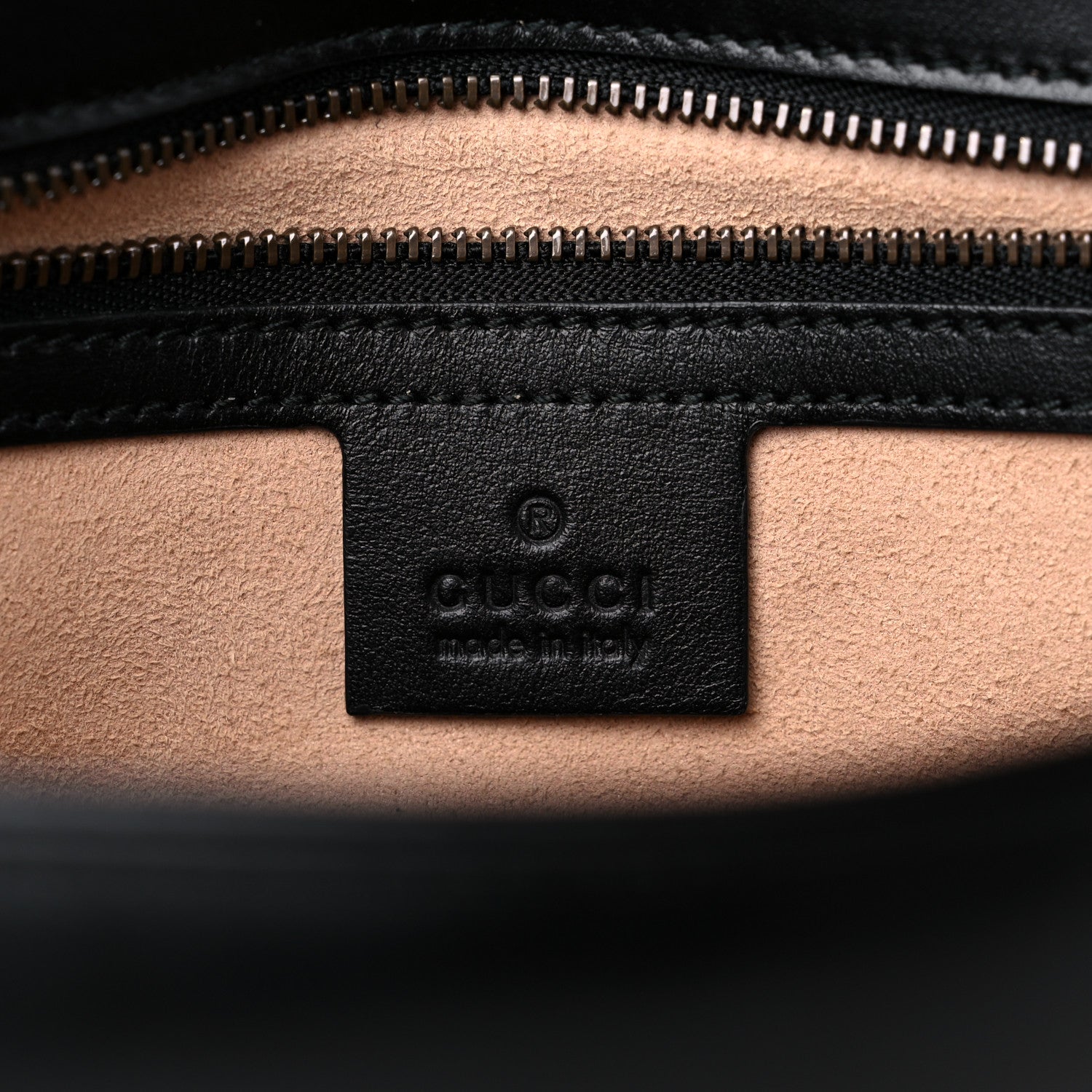 Gucci Calfskin Matelasse Small GG Marmont Shoulder Bag Black 6 of 10