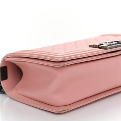Chanel Lambskin Quilted Medium Boy Flap Light Pink 9 of 10