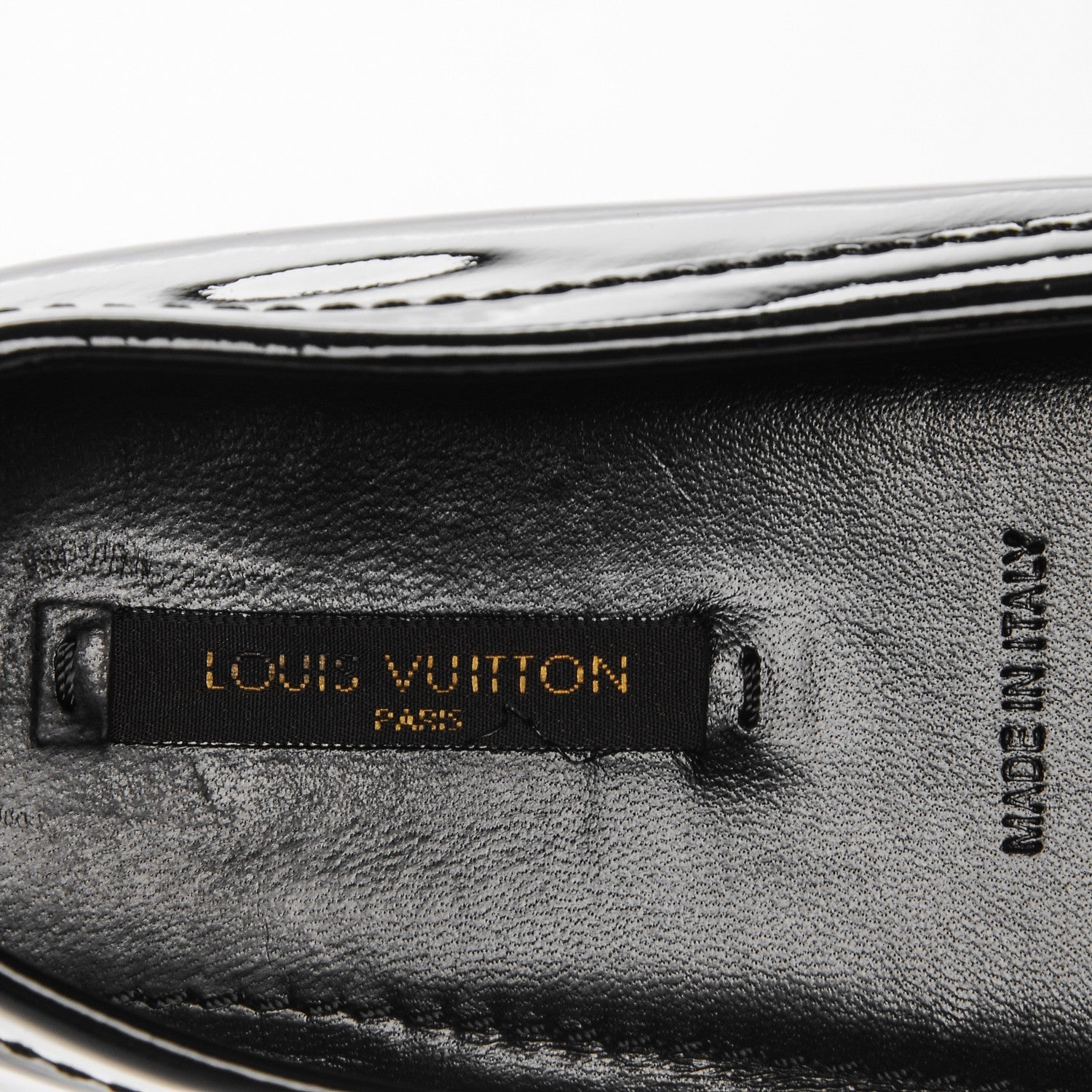 Louis Vuitton Patent Calfskin Oxford Loafers 36 Black 7 of 7