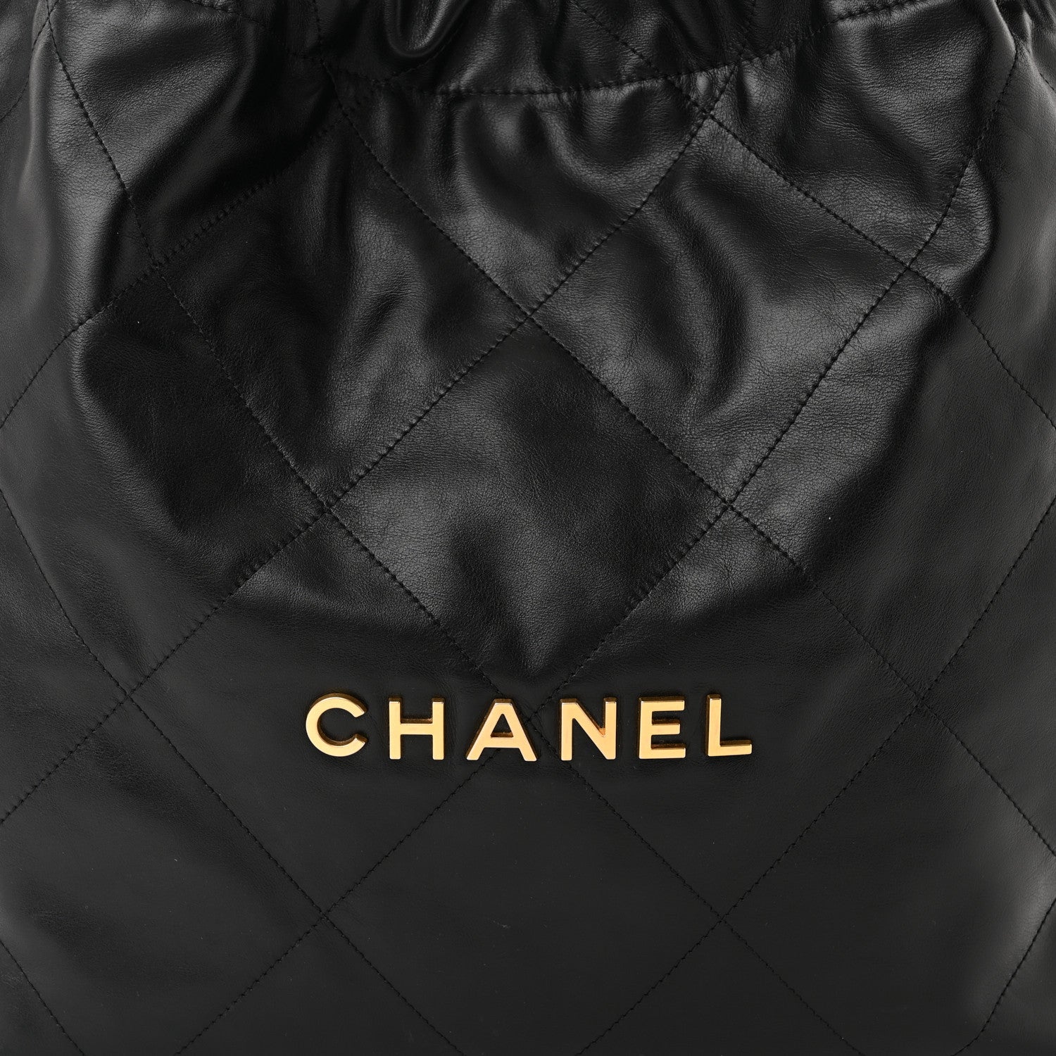 Chanel Shiny Calfskin Quilted Chanel 22 Black 9 of 13