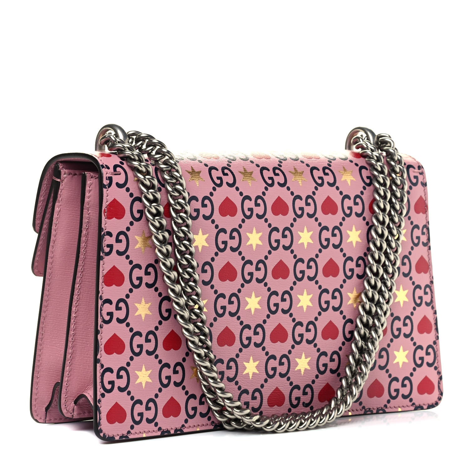 Gucci Calfskin Valentine's Day Exclusive Small Dionysus Bag Pink 2 of 4