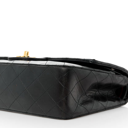 Chanel Lambskin Quilted Medium Double Flap Black 12 of 14