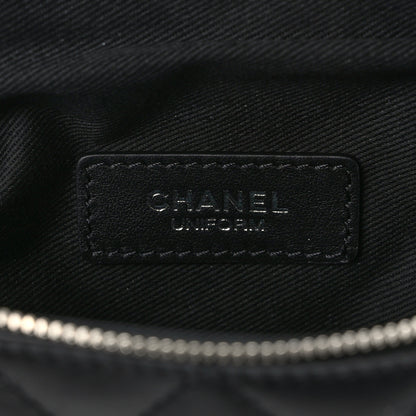 Chanel Calfskin Quilted Waist Belt Bag Black 6 of 10
