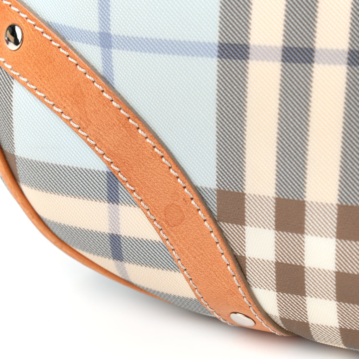 House Check Shoulder Bag Blue