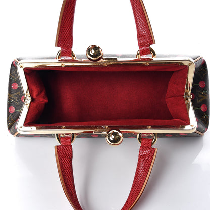 Louis Vuitton Monogram Cerises Lizard Sac Fermoir GM 7 of 14