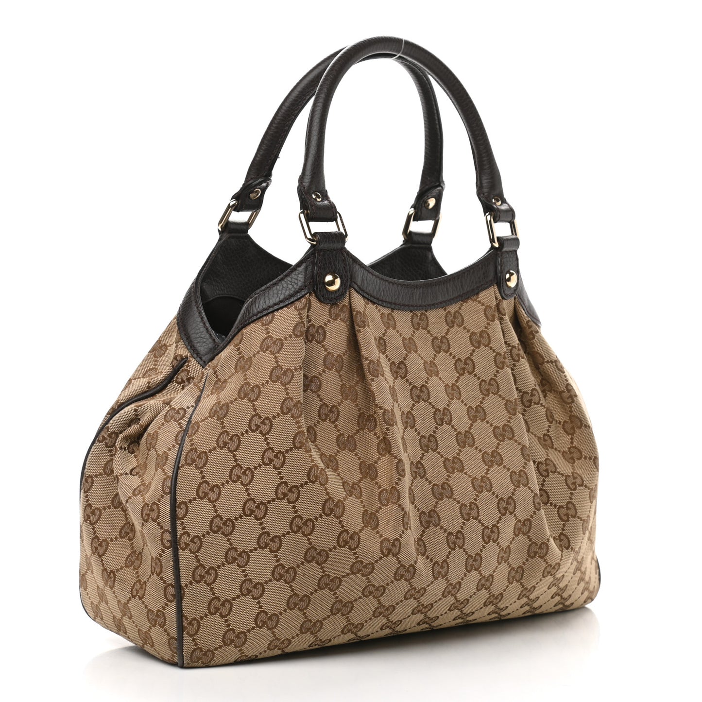 Monogram Medium Sukey Tote Dark Brown