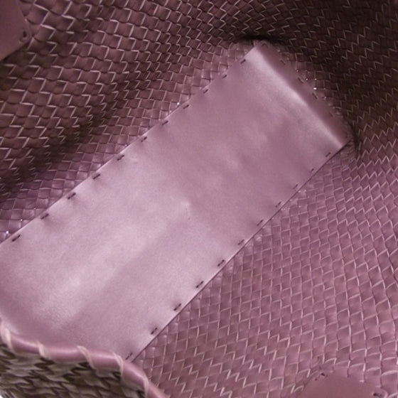 Woven Medium Cabat Tote Lilac LTD ED