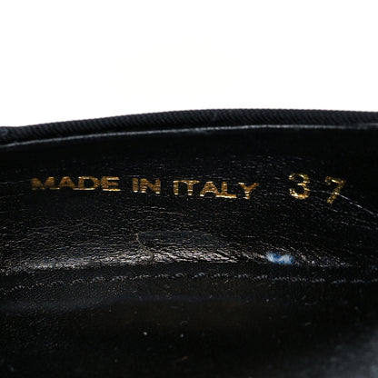 Prada Nylon Logo Pointed Toe 45mm Slingback Pumps 37 Black 6 of 8