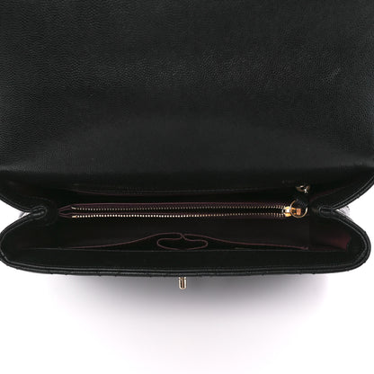 Chanel Caviar Quilted Small Coco Handle Flap Black 5 of 11