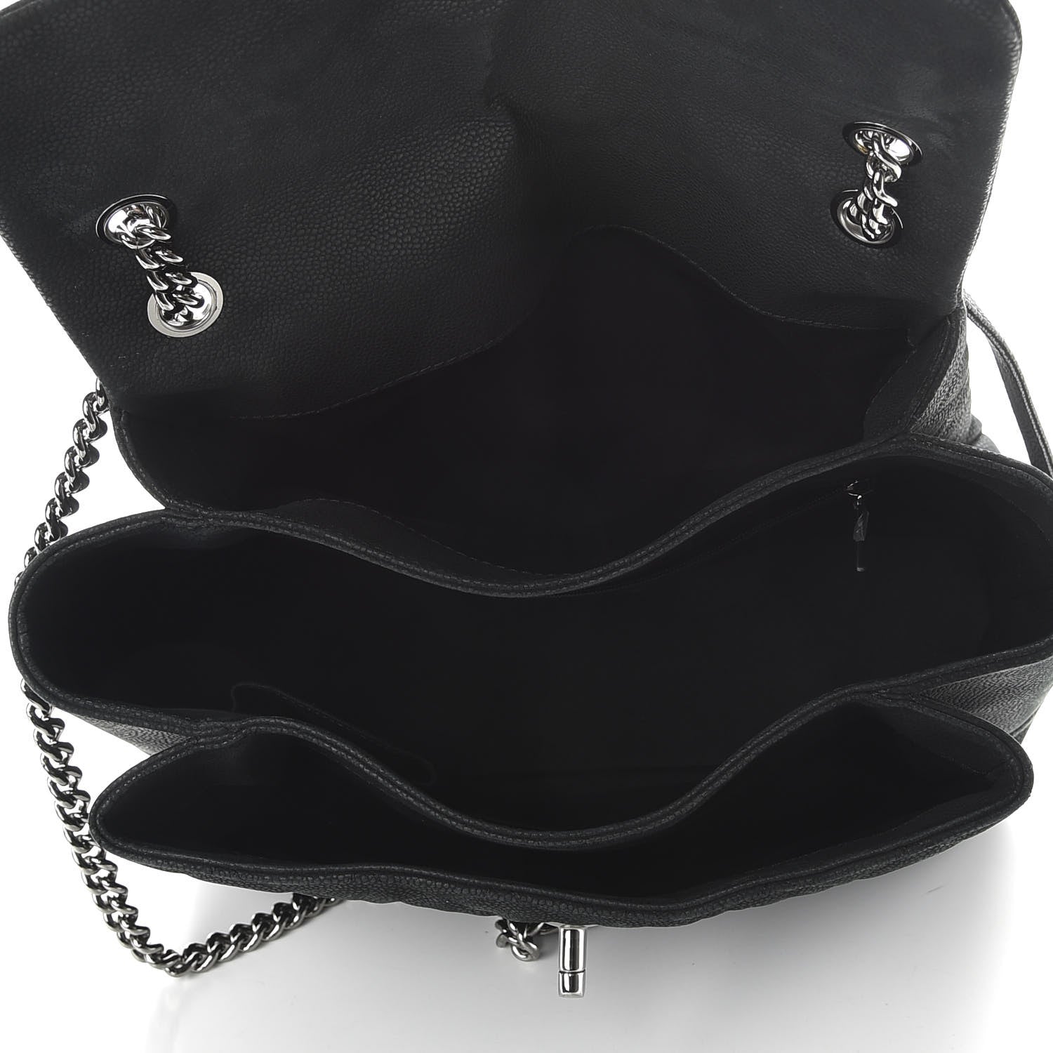 Chanel Iridescent Caviar Medium Lady Pearly Flap Black 5 of 10