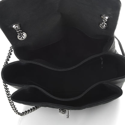 Chanel Iridescent Caviar Medium Lady Pearly Flap Black 5 of 10