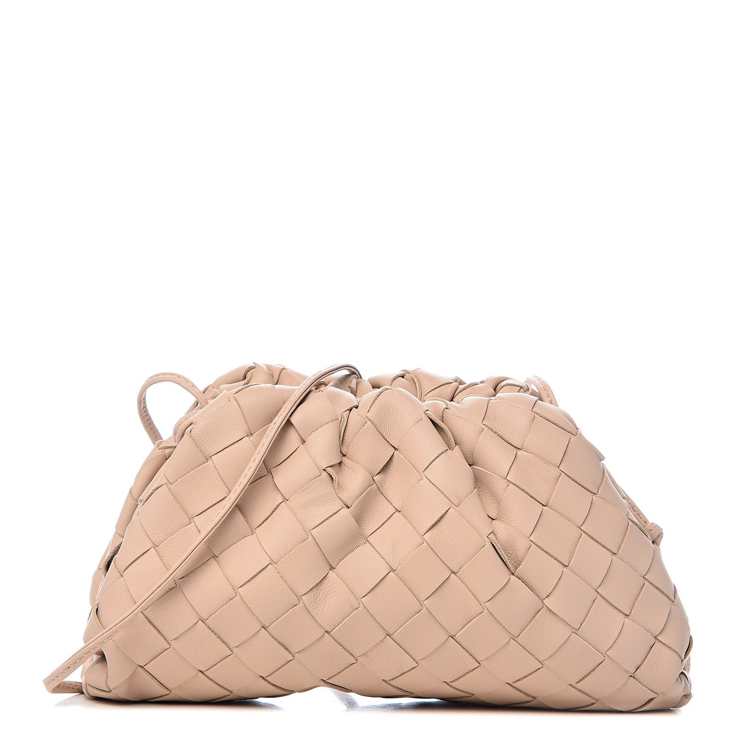 Bottega Veneta Nappa Intrecciato The Mini Pouch Almond 1 of 9