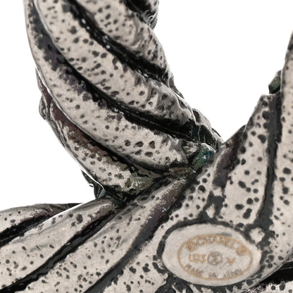 Chanel Metal CC Brooch Silver 5 of 5