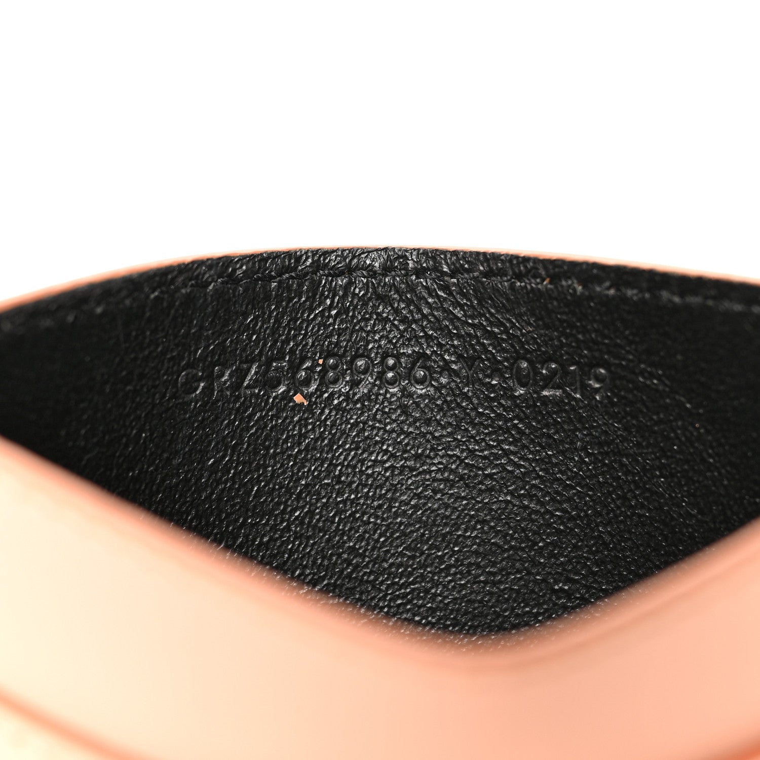 Saint Laurent Calfskin Belle De Jour Card Case Blush 7 of 8