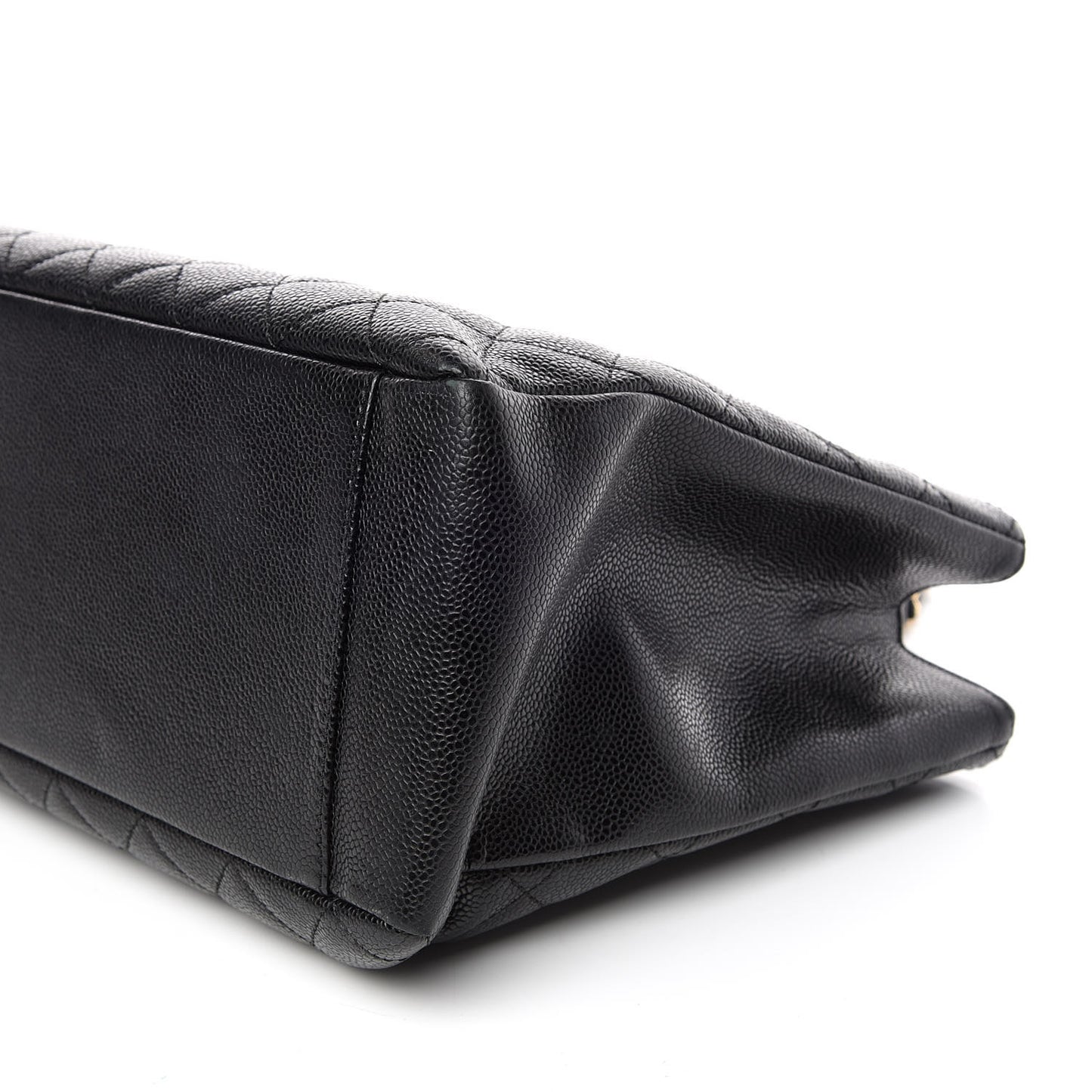 Caviar Quilted Grand Shopping Tote GST Black