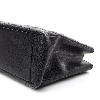 Chanel Caviar Quilted Grand Shopping Tote GST Black 6 of 9