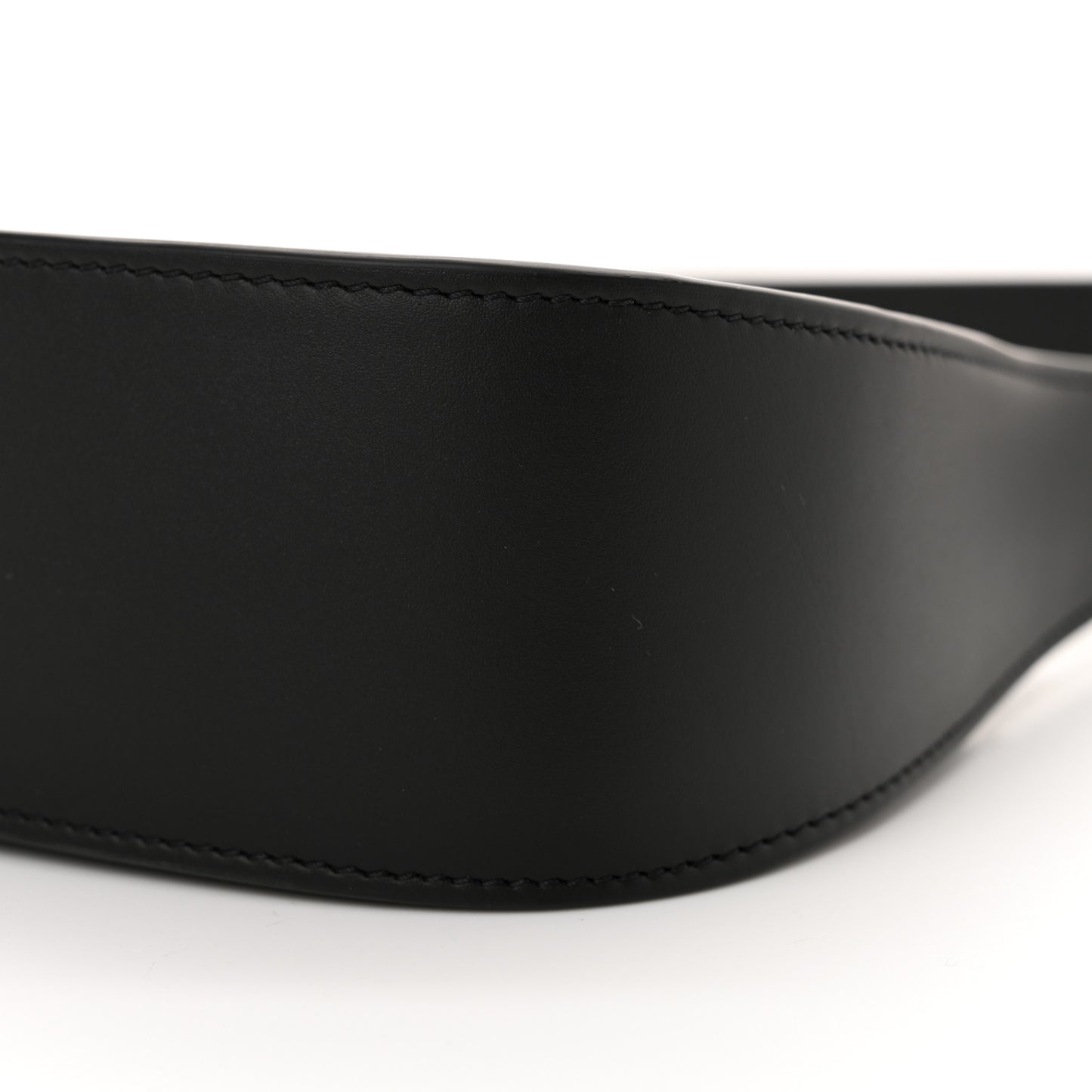 Smooth Calfskin Half Moon Shoulder Bag Black