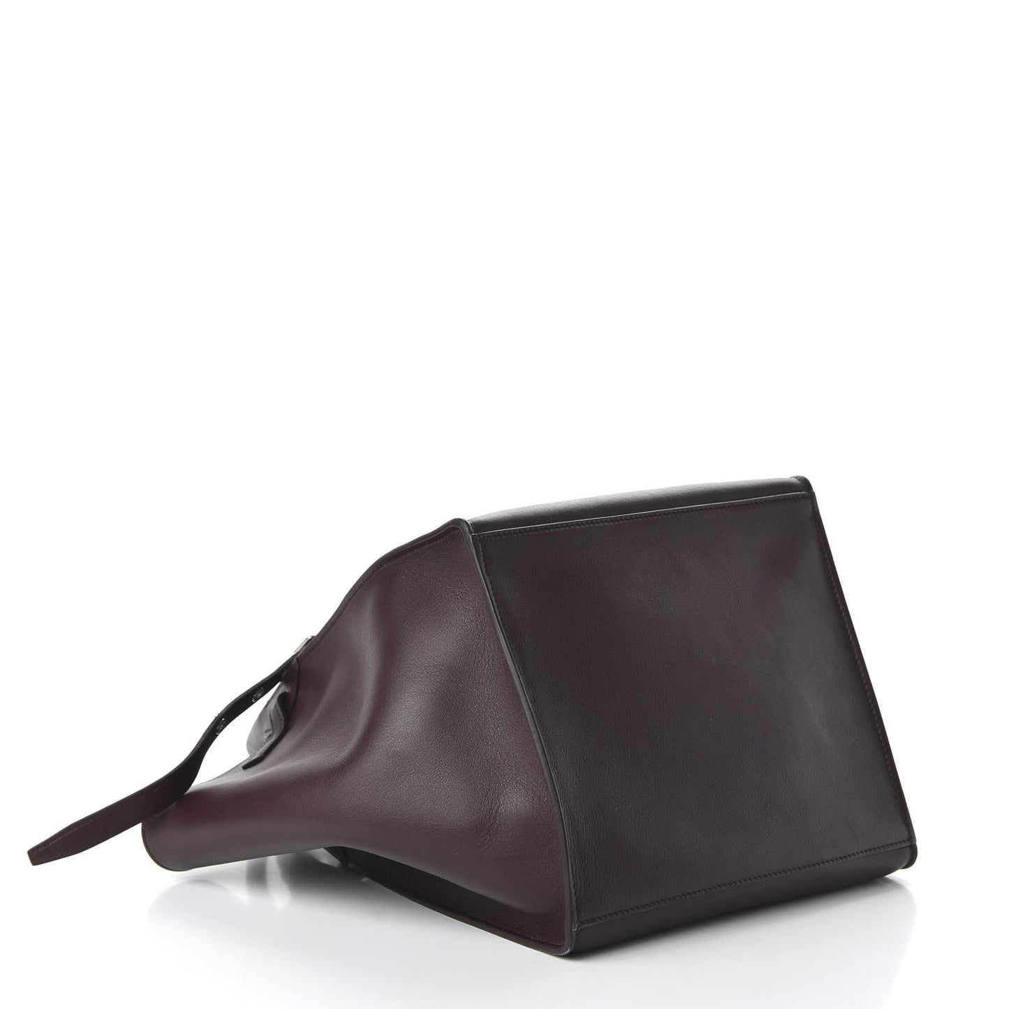 Supple Grained Calfskin Small Big Bag Wine