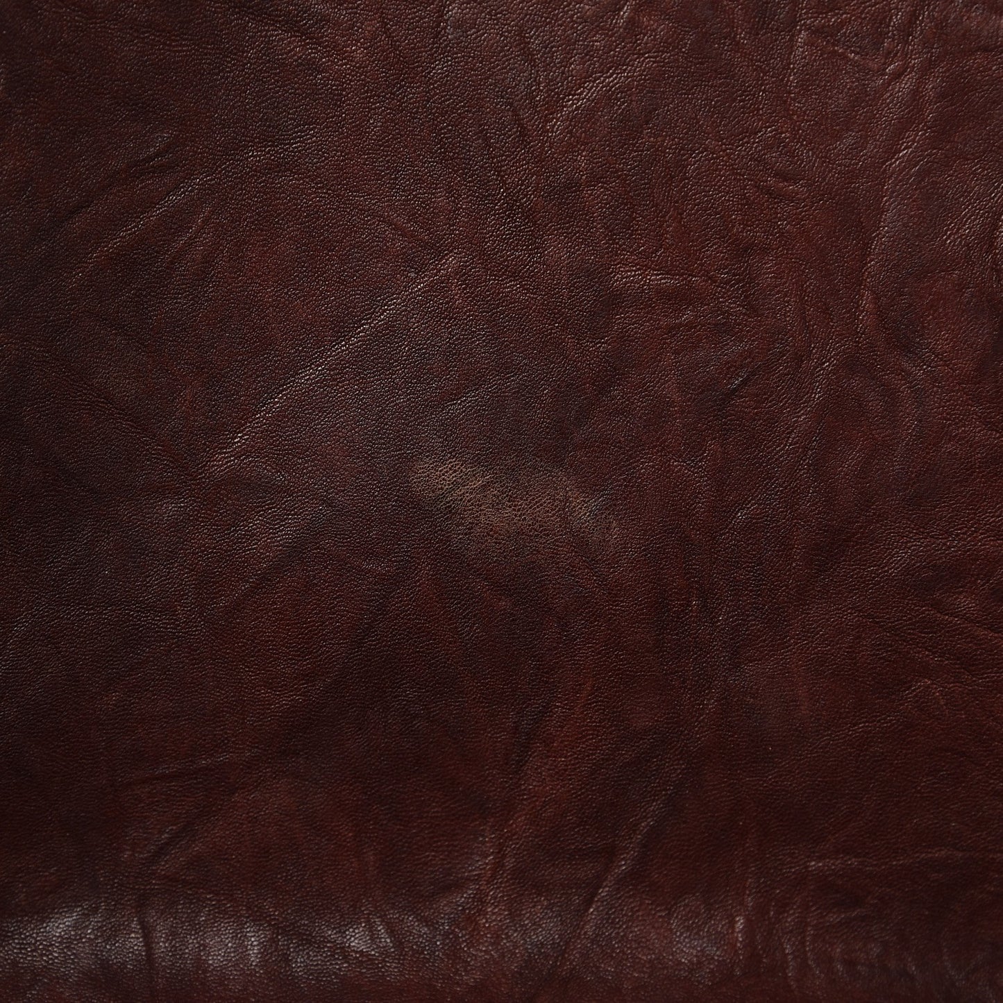 Crumpled Lambskin Quilted Maxi Chain Around Flap Dark Brown