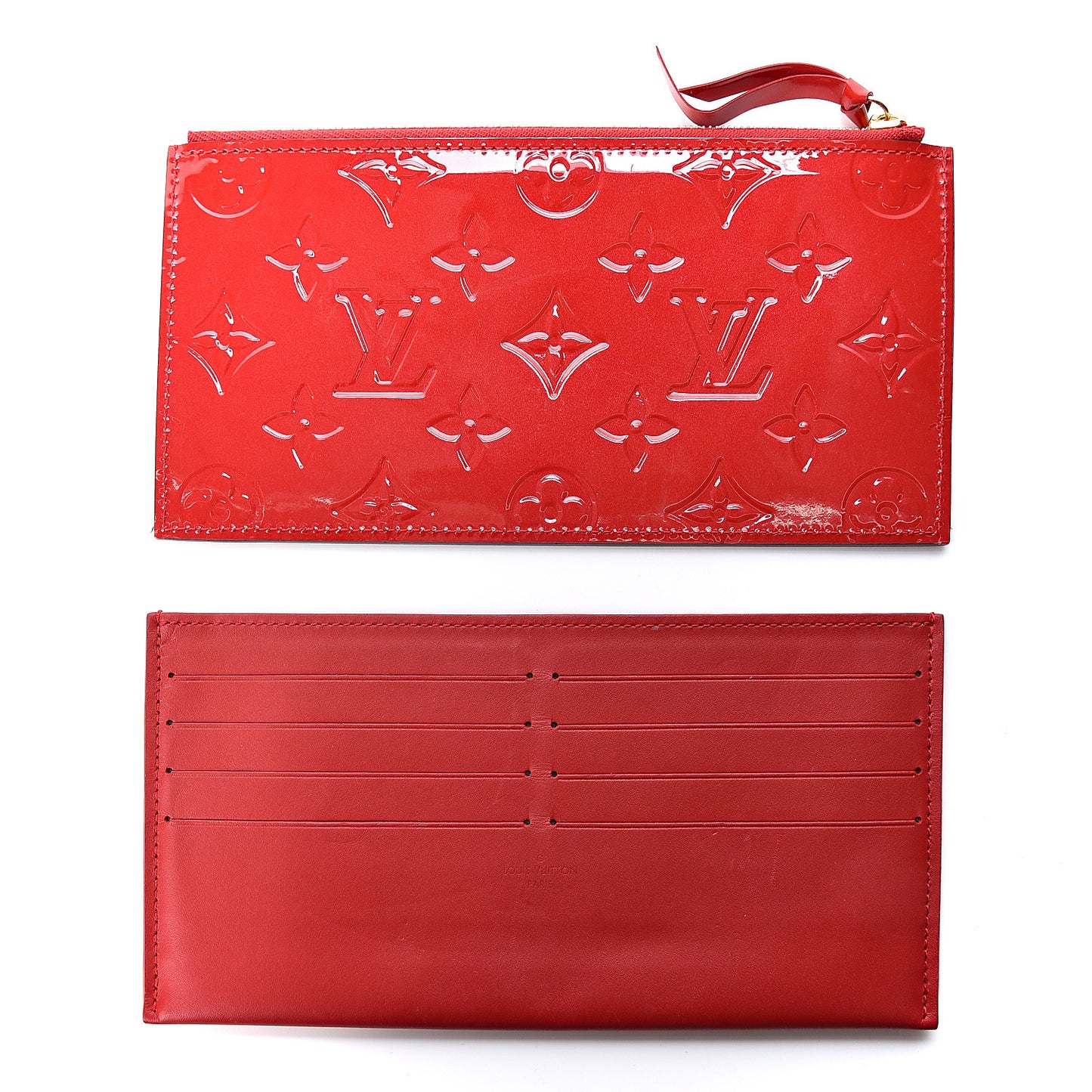 Vernis Felicie Pochette Chain Wallet Cherry