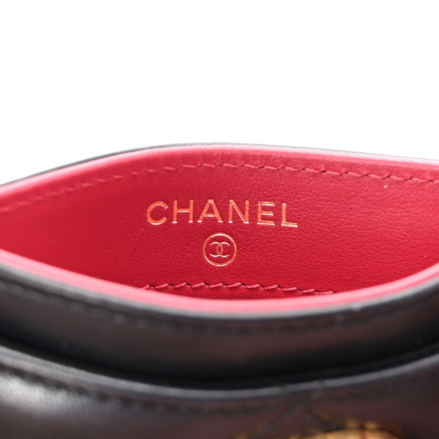 Chanel Lambskin Quilted Chanel 19 Card Holder Black 6 of 9