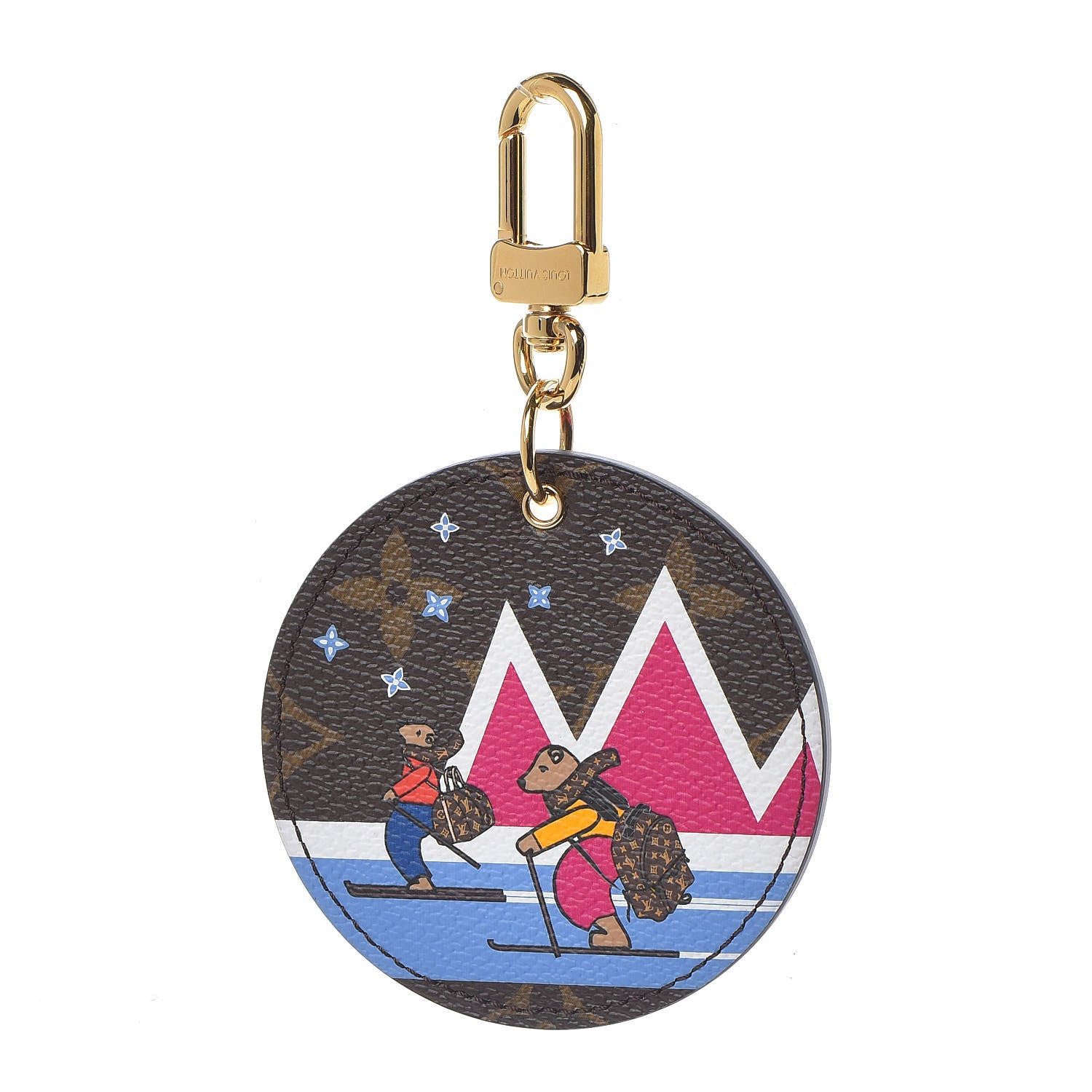 Louis Vuitton Monogram 2018 Christmas Animation Bears Bag Charm Key Ring 1 of 4